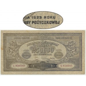 250.000 marek 1923 - E - błąd 1523
