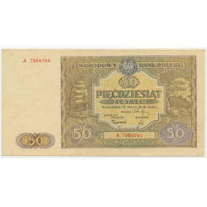 50 złotych 1946 - A - pierwsza seria