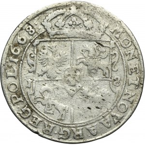 John II Casimir, 1/4 Thaler Bromberg 1668 TLB