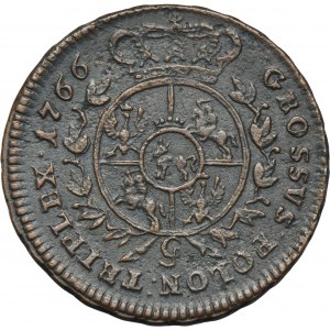 Poniatowski, 3 Groschen Krakau 1766 g