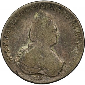 Russia, Catherine II, Rouble Petersburg 1796 СПБ IC