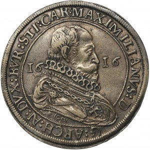 Rakúsko, Teutonský rád, Maximilián III, Thaler Hall 1616 CO