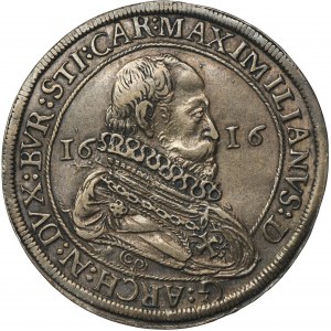 Austria, Teutonic Order, Maximilian III, Thaler Hall 1616 CO
