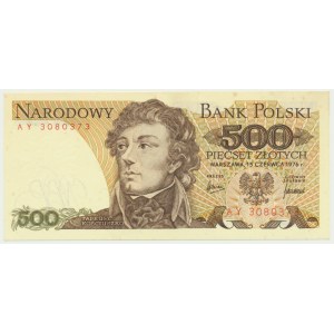 500 złotych 1976 - AY - rzadka seria