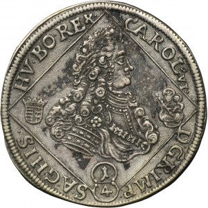 Austria, Karol VI, 1/4 Talara Nagybánya 1721 NB