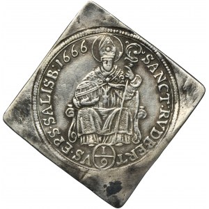 Austria, Arcybiskupstwo Salzburga, Guidobald von Thun, Klipa 1/9 Talara Salzburg 1666