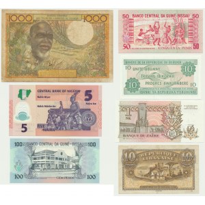 Group of world banknotes (7 pcs.)