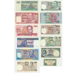 Group of Asian banknotes (12 pcs.)