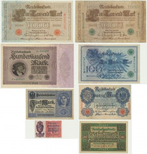 Sada bankoviek v nemeckom jazyku (8 kusov)