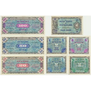 Germant, lot 1/2-100 Mark 1944 (8 pcs.)