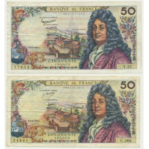 Francúzsko, 50 frankov 1962-75 - J. Racine (2 ks).
