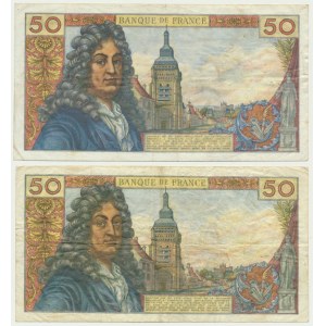 Francja, 50 franków 1962-75 - J. Racine (2 szt.)