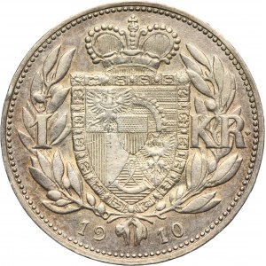Liechtenstein, Jan II, 1 Korona Wiedeń 1910