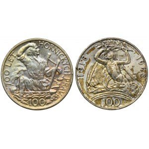 Set, Czechoslovakia, 100 Korun Kremnitz (2 pcs.)