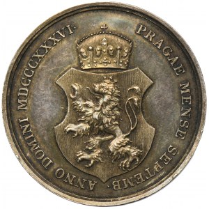 Austria, Ferdynand I, Medal koronacyjny na króla Czech 1836