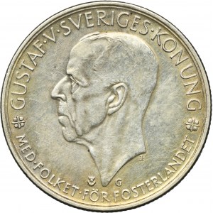Sweden, Gustav V, 5 Kronor Stokholm 1935 G