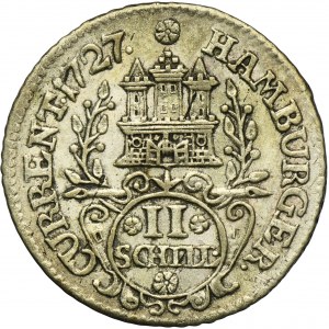 Germany, Free City of Hamburg, 2 Shillings 1727 IHL