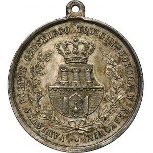 Medal Memory of the Czech Sokół Gymnastic Society in Krakau 1884 - RARE, SILVER