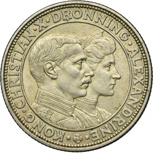 Denmark, Chrystian X, 2 Kronor Copenhagen 1923