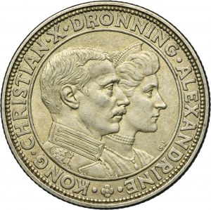 Denmark, Chrystian X, 2 Kronor Copenhagen 1923