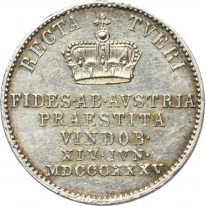 Austria, Ferdinand I, Token of tribute to the States of Lower Austria Wien 1835