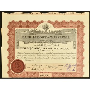 Bank Ludowy S.A., 10 x 1.000 mkp, Emisja IV, na okaziciela