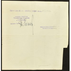 Banque des sociétés coopératives S.A., bulletin fractionnaire 60/100 actions, 1929