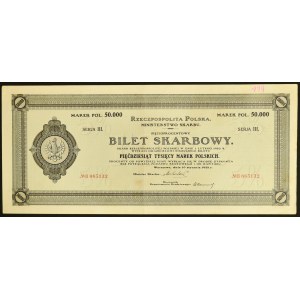 5% Bilet Skarbowy, Serja III - 50.000 mkp 1922