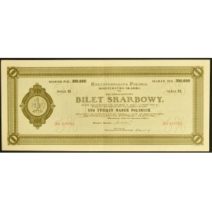 5% Tax Ticket, Series III - 100,000 mkp 1922