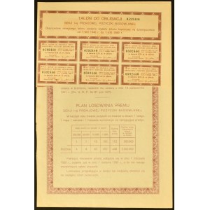 3% Premium Construction Loan 1930, Series I, PLN 50 bond.