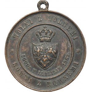 Medal na 300-lecie Unii Lubelskiej 1869
