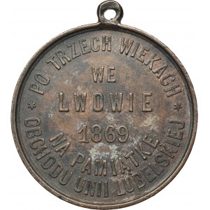 Medal na 300-lecie Unii Lubelskiej 1869