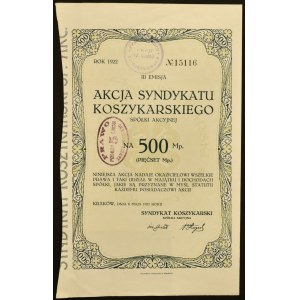 Basketbalový syndikát S.A., 500 mkp, vydanie III.