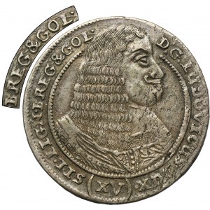 Silesia, Duchy of Brieg-Liegnitz-Wohlau, Ludwig IV of Liegnitz, 15 Kreuzer Brieg 1662 EW - UNLISTED