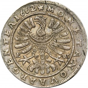 Silesia, Duchy of Brieg-Liegnitz-Wohlau, Ludwig IV of Liegnitz, 15 Kreuzer Brieg 1662 EW - UNLISTED