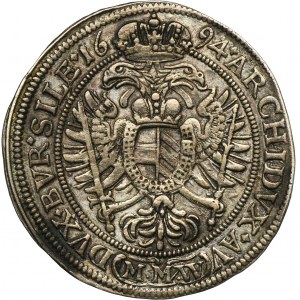 Silesia, Habsburg rule, Leopold I, 15 Kreuzer Breslau 1694 MMW