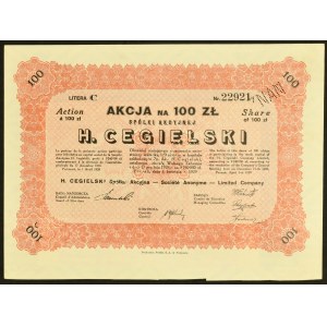 H. Cegielski S.A., 100 zł 1929