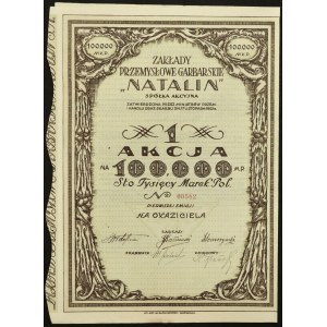 Zaklady Przemysłowo-Garbarskie Natalin S.A., 100,000 mkp, Issue I