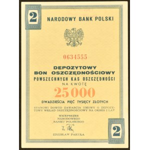 PKO 2-year Deposit Savings Bond, PLN 25,000.