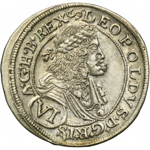 Hungary, Leopold I, 6 Kreuzer Pressburg 1675 GC