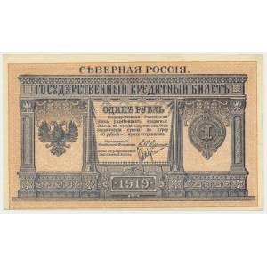 Russia, North Russia, 1 Ruble 1918