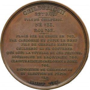 Francja, Medal władcy Francji, Childeryk III 1839