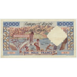 Algieria, 10.000 franków 1955