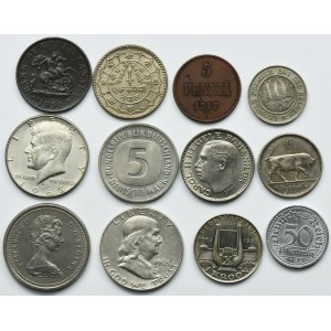 Set, Belgium, Germany, Canada, USA, Romania, Estonia and Finland, Mixed coins (12 pcs.)