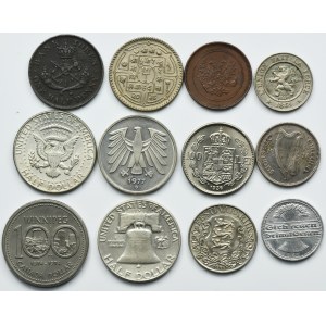 Set, Belgium, Germany, Canada, USA, Romania, Estonia and Finland, Mixed coins (12 pcs.)