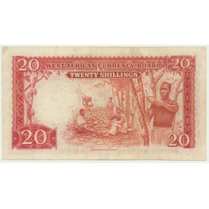 British West Africa, 20 Shillings 1953