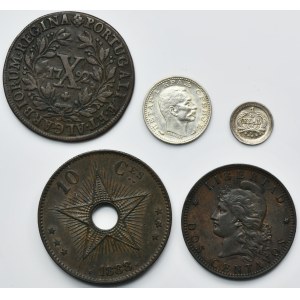 Set, Portugal, Serbia, Guatemala, Congo and Argentina, Mix Coins (5 pcs)