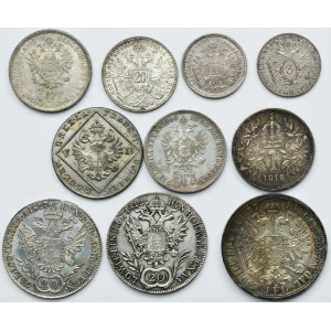 Set, Austria and Hungary, Franz II and Franz Joseph I, Mix coins (10 pcs.)