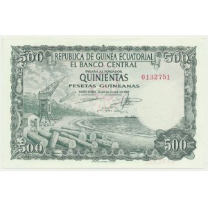 Equatorial Guinea, 500 Pesetas 1969