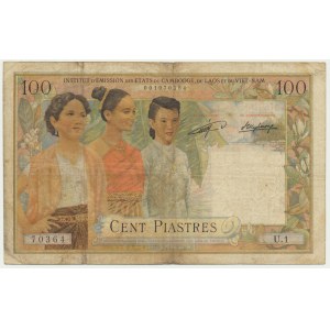 Indochiny, 100 piastres (1954)